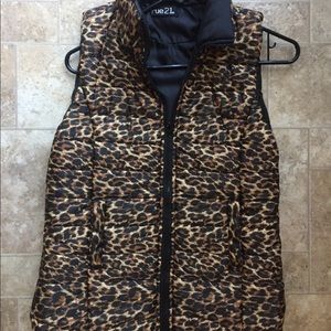 Cheetah Puffer Vest